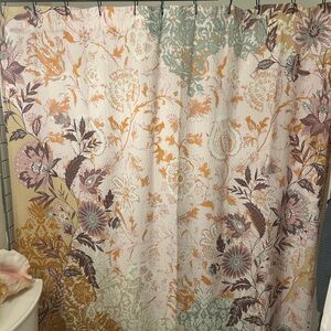 Kye Anthropologie Floral Shower Curtain